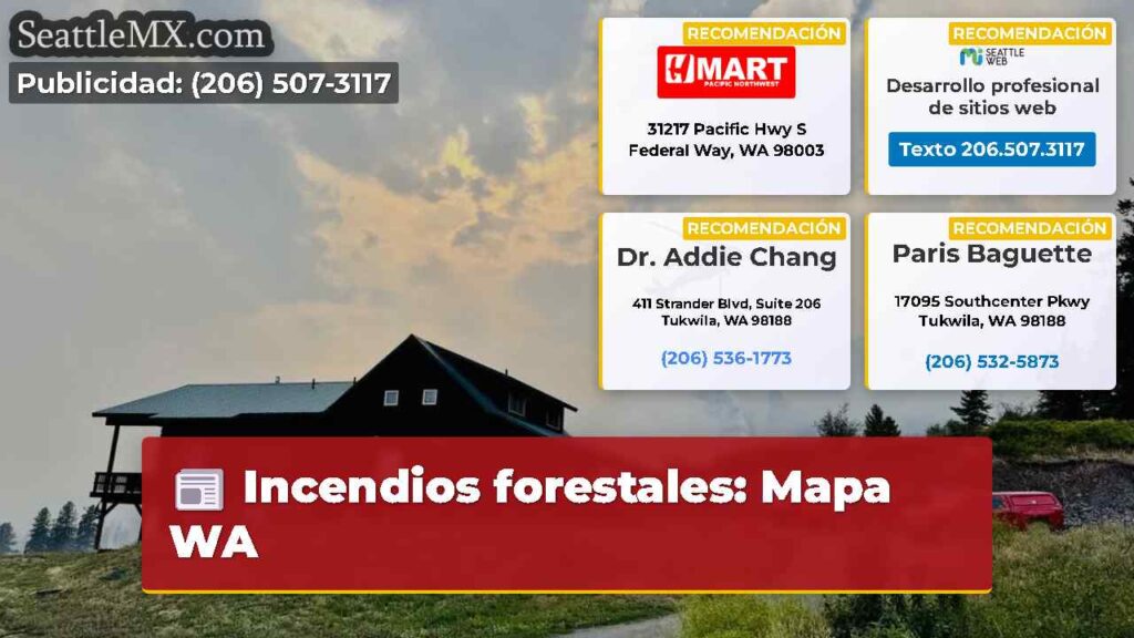 Incendios forestales: Mapa WA