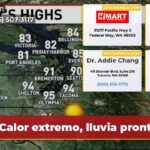 Calor extremo lluvia pronto