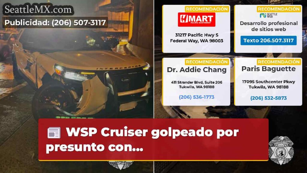 WSP Cruiser golpeado por presunto con...