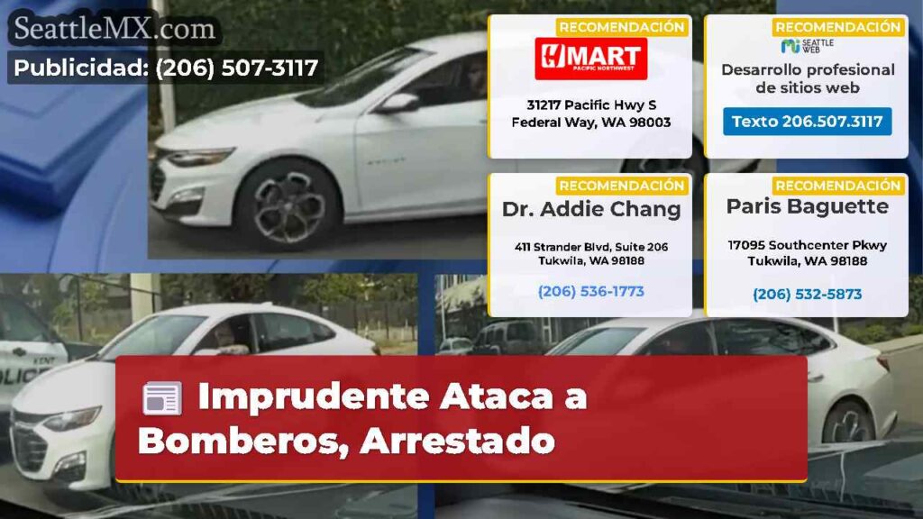 Imprudente Ataca a Bomberos, Arrestado