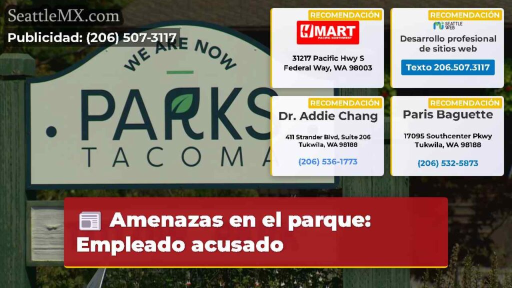 Amenazas en el parque: Empleado acusado
