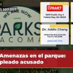 Amenazas en el parque Empleado acusado