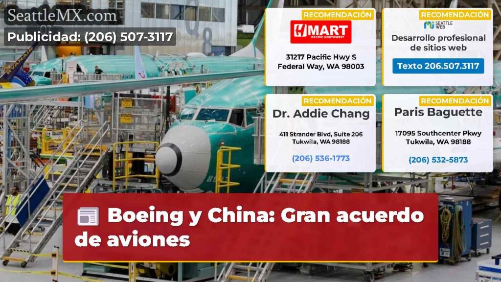 Boeing y China: Gran acuerdo de aviones