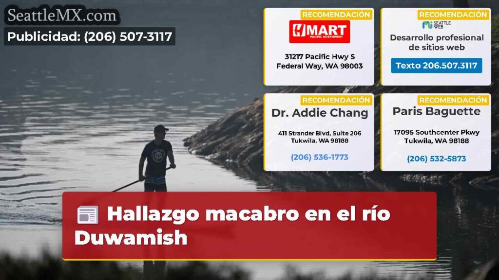 Hallazgo macabro en el río Duwamish