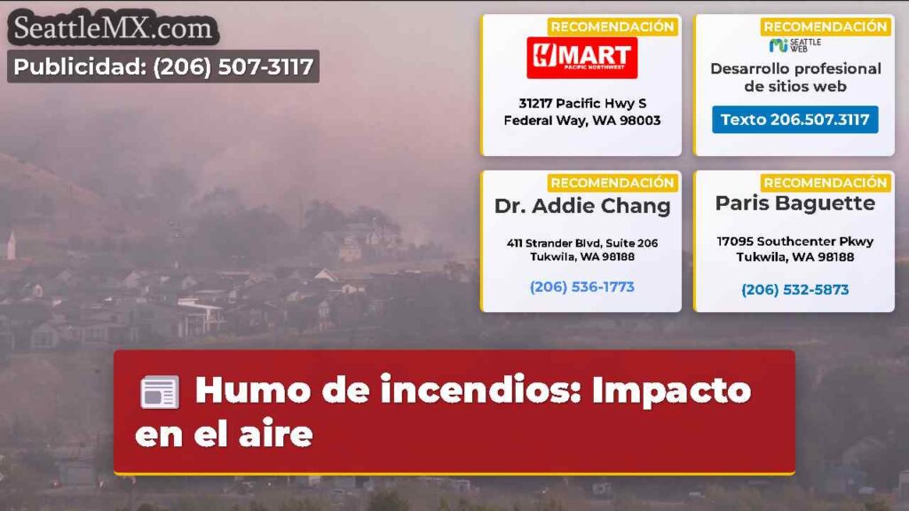Humo de incendios: Impacto en el aire