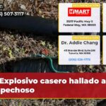 Explosivo casero hallado a sospechoso