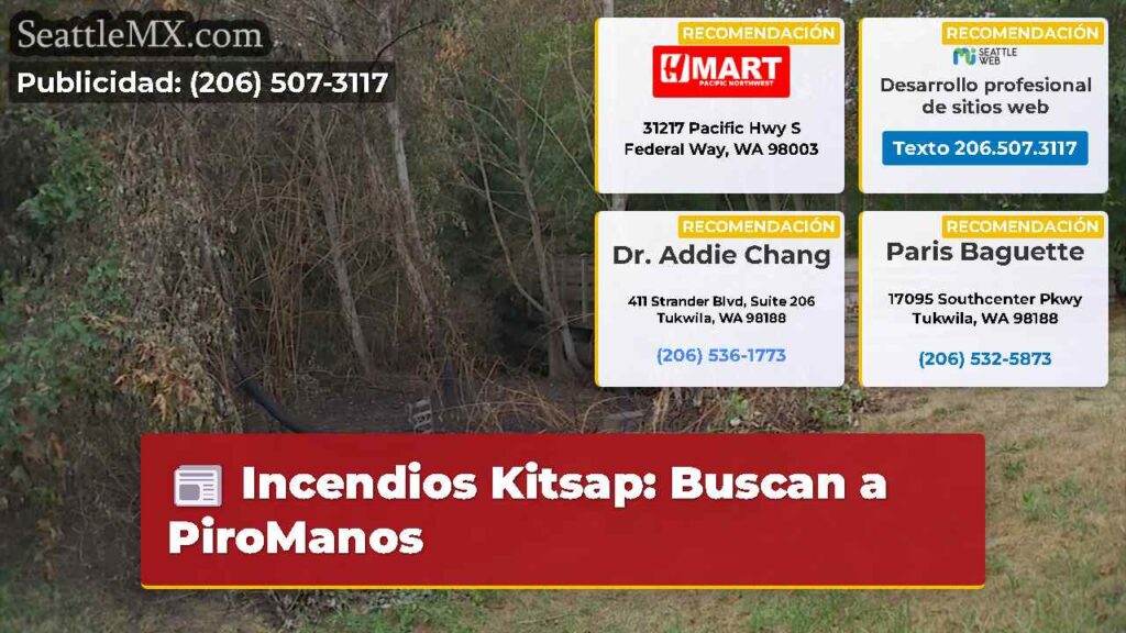 Incendios Kitsap: Buscan a PiroManos