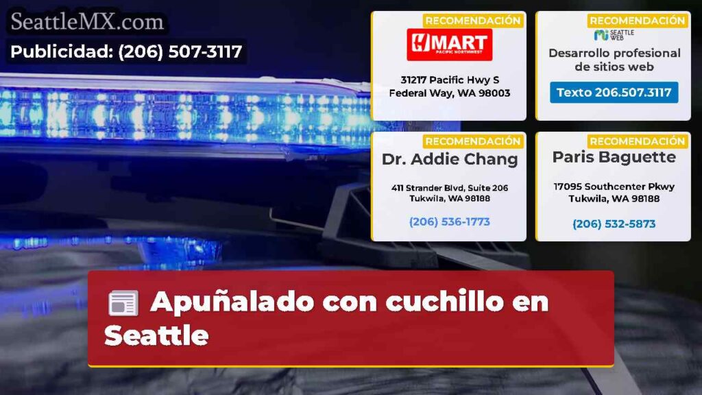 Apuñalado con cuchillo en Seattle