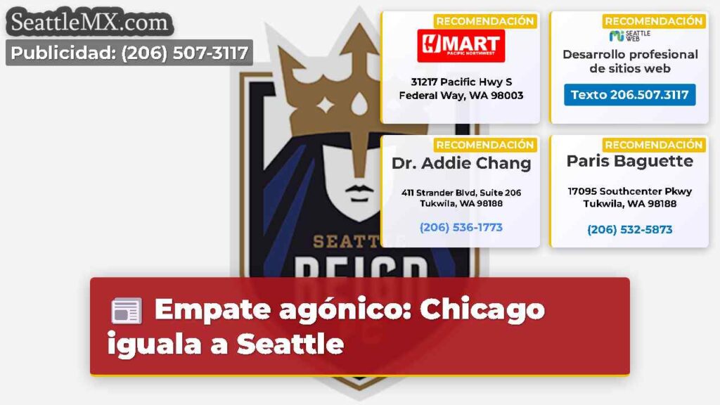 Empate agónico: Chicago iguala a Seattle