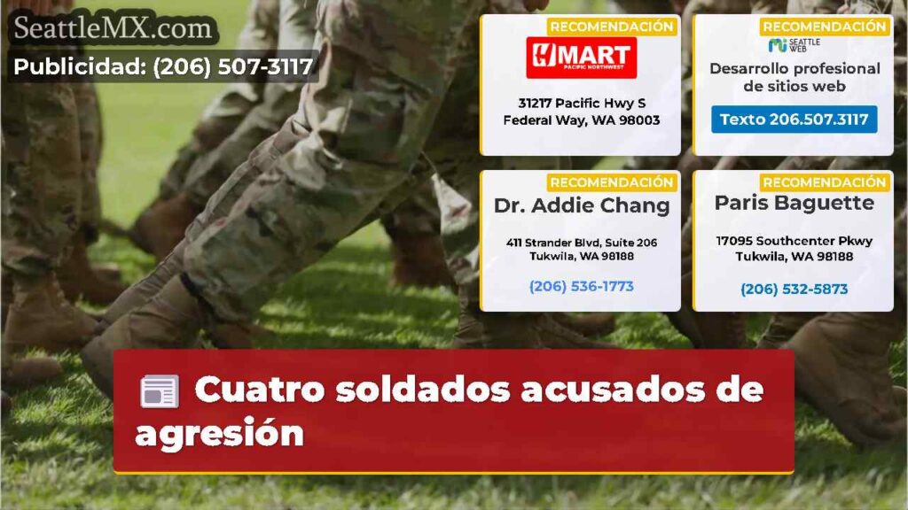 Cuatro soldados acusados de agresión