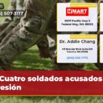 Cuatro soldados acusados de agresión
