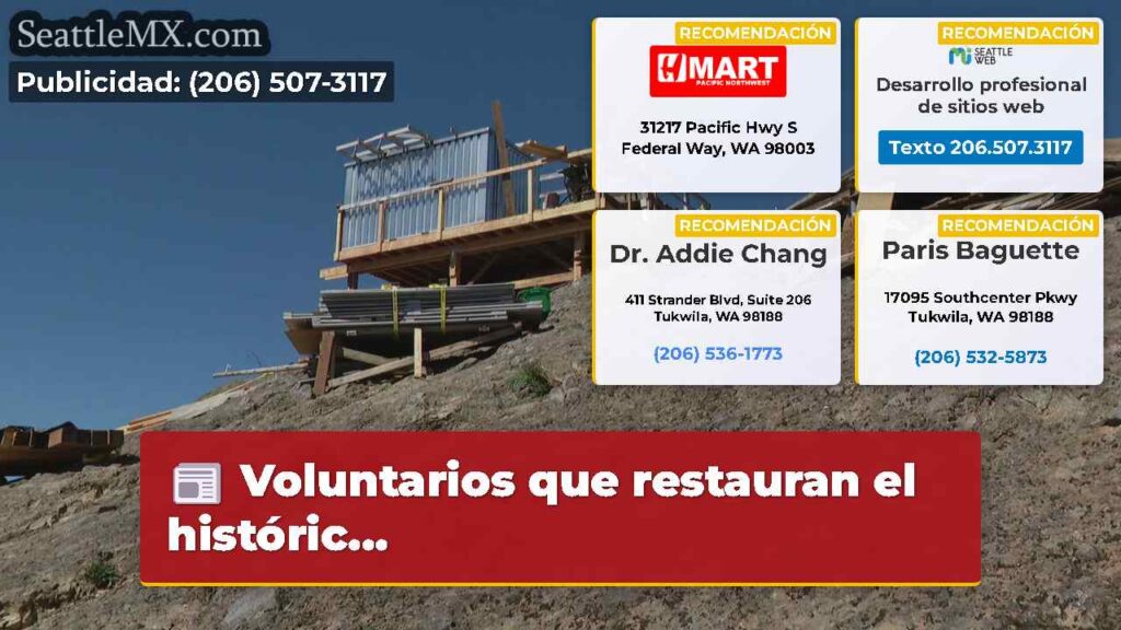 Voluntarios que restauran el históric...