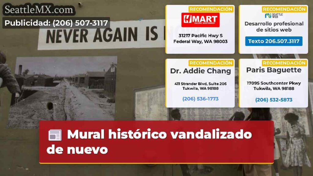 Mural histórico vandalizado de nuevo