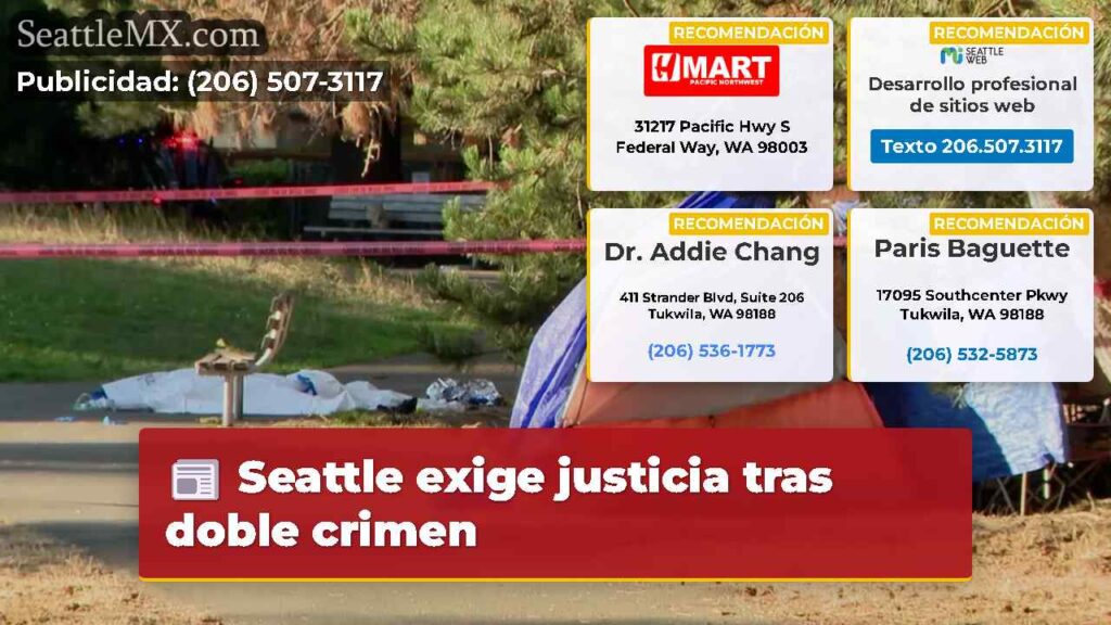 Seattle exige justicia tras doble crimen