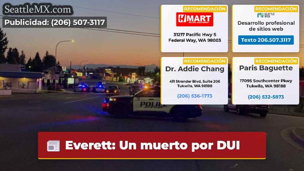 Everett: Un muerto por DUI