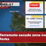 Terremoto sacude zona norte de Forks