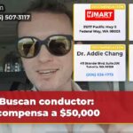 Buscan conductor Recompensa a $50000
