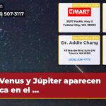 Venus y Júpiter aparecen cerca en el …