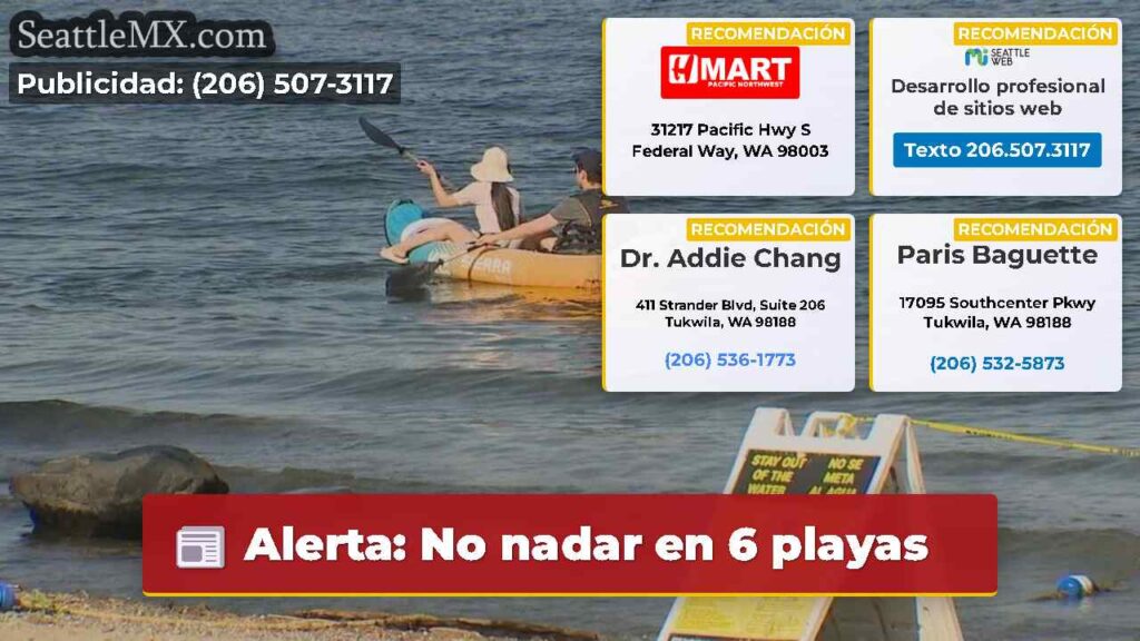 Alerta: No nadar en 6 playas