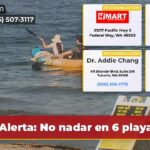 Alerta No nadar en 6 playas