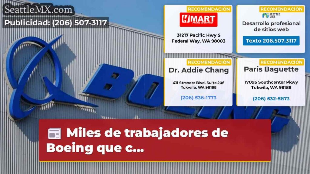 Miles de trabajadores de Boeing que c...