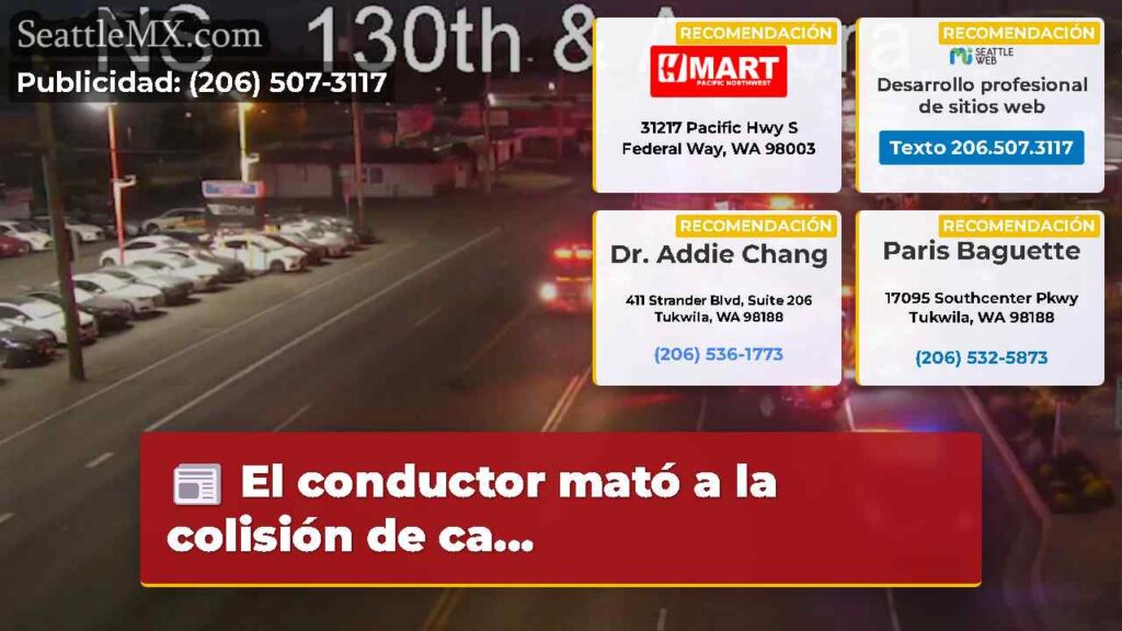 El conductor mató a la colisión de ca...