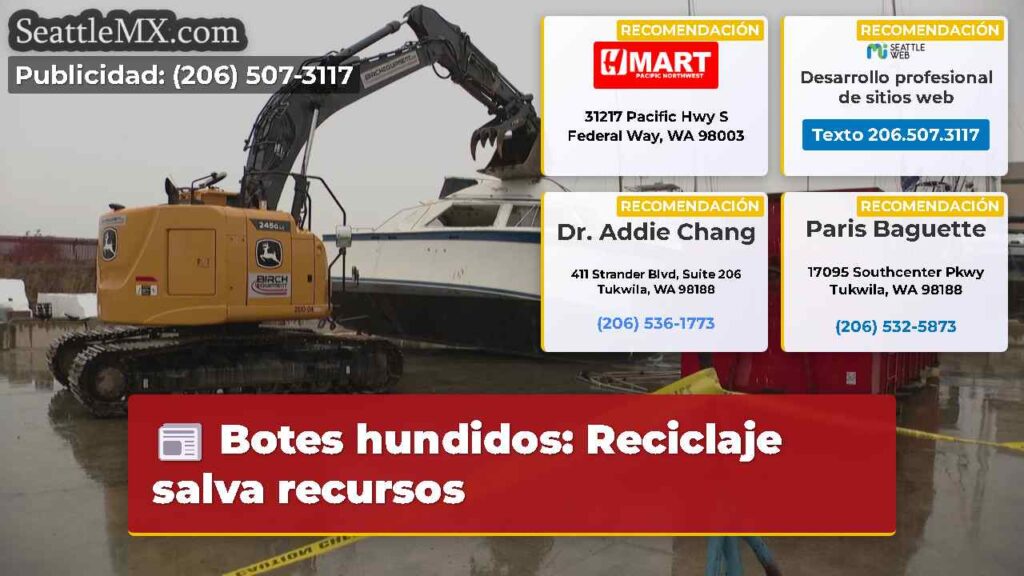 Botes hundidos: Reciclaje salva recursos