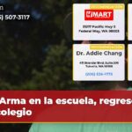 Arma en la escuela regreso al colegio