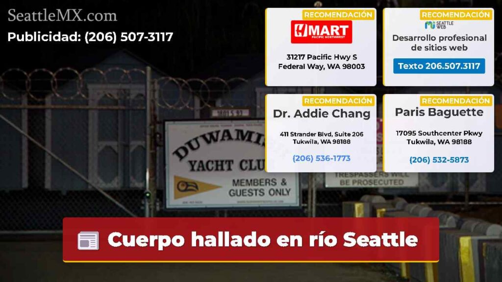 Cuerpo hallado en río Seattle