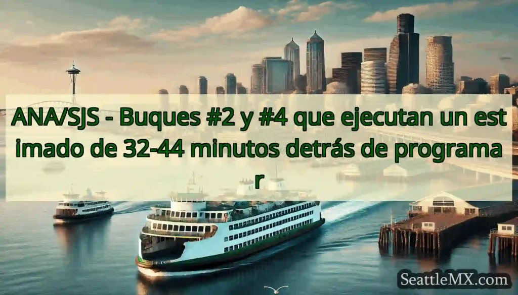 ANA/SJS - Buques #2 y #4 que ejecutan un estimado
