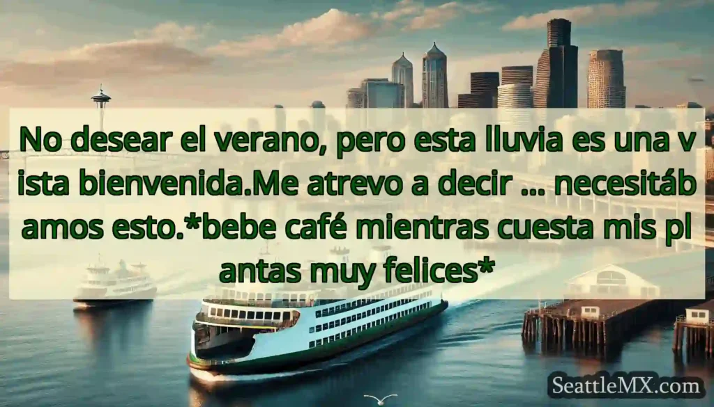 No desear el verano, pero esta lluvia es una