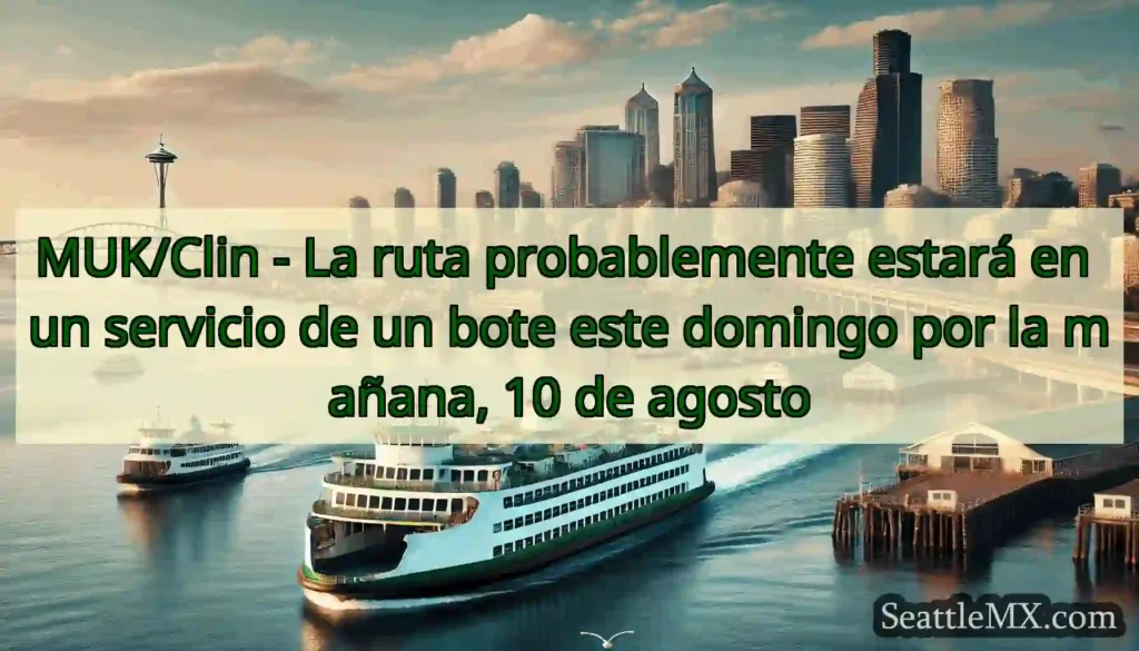 MUK/Clin - La ruta probablemente estará en un
