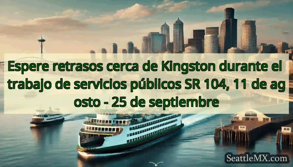 Espere retrasos cerca de Kingston durante el
