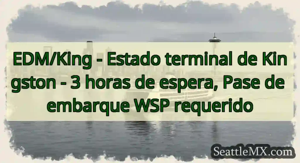 EDM/King - Estado terminal de Kingston - 3 horas