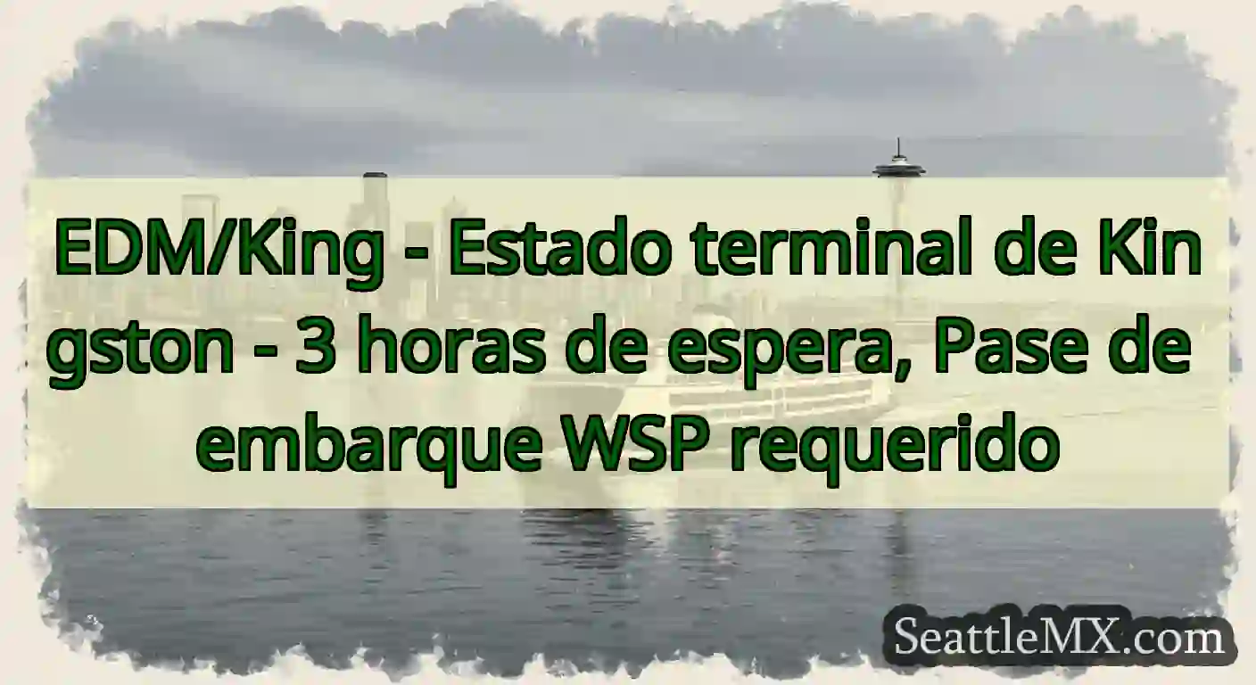 EDM/King - Estado terminal de Kingston - 3 horas
