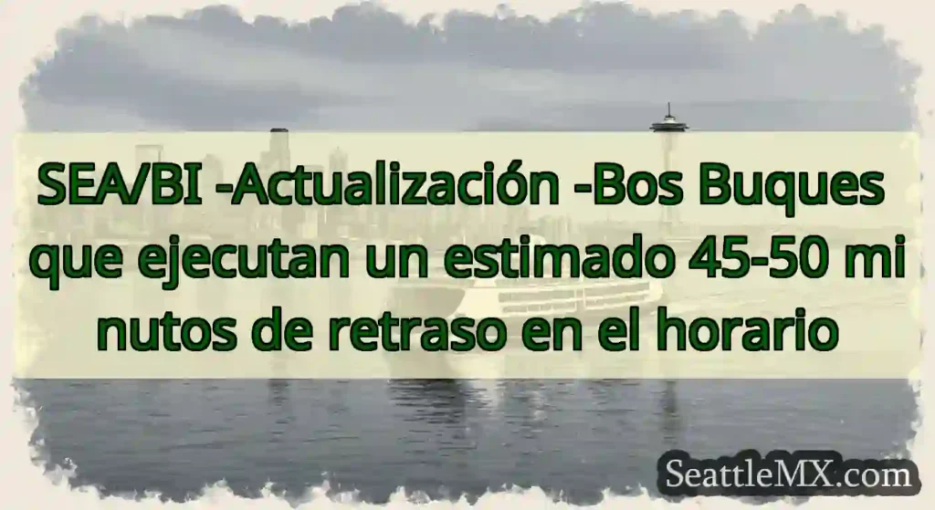 SEA/BI -Actualización -Bos Buques que ejecutan un