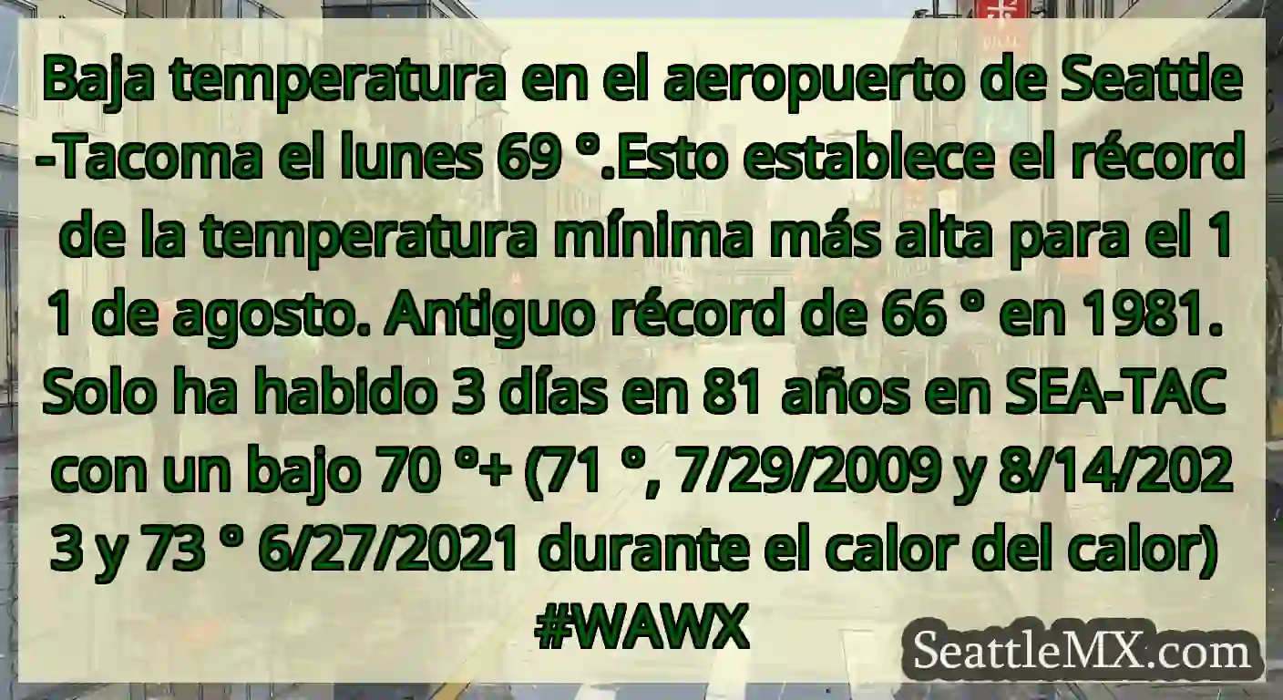 Baja temperatura en el aeropuerto de