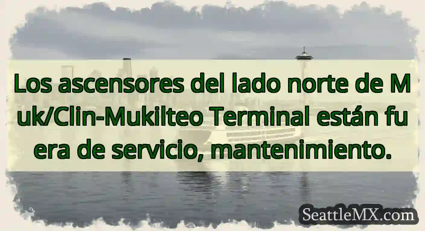 Los ascensores del lado norte de