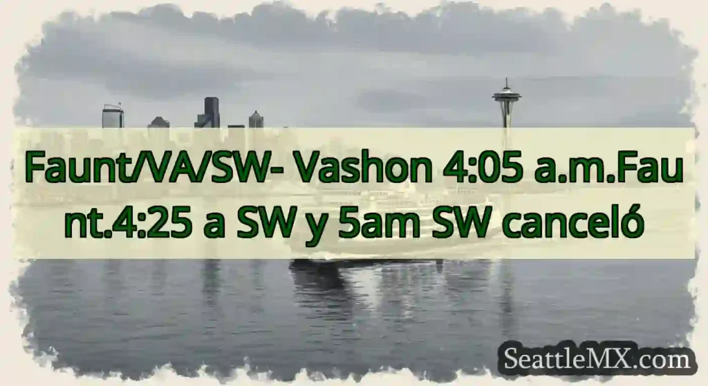 Faunt/VA/SW- Vashon 4:05 a.m.Faunt.4:25 a SW y