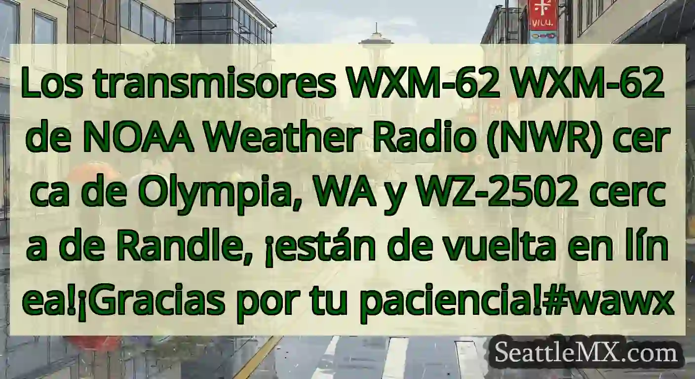 Los transmisores WXM-62 WXM-62 de NOAA Weather