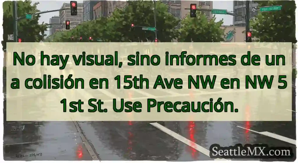 No hay visual, sino informes de una colisión en