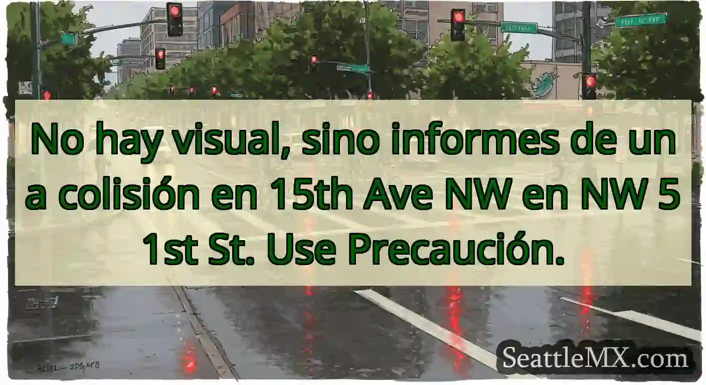No hay visual, sino informes de una colisión en