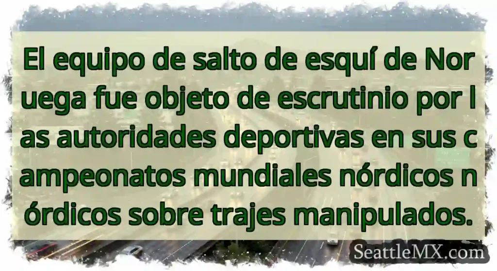 El equipo de salto de esquí de Noruega fue objeto