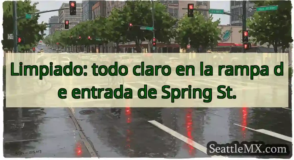 Limpiado: todo claro en la rampa de entrada de