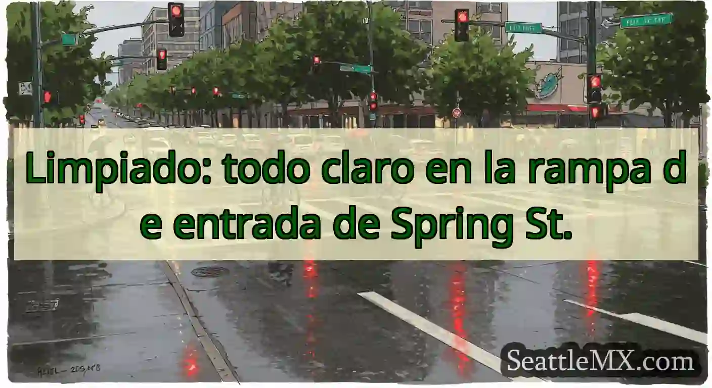 Limpiado: todo claro en la rampa de entrada de