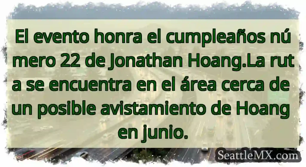 El evento honra el cumpleaños número 22 de