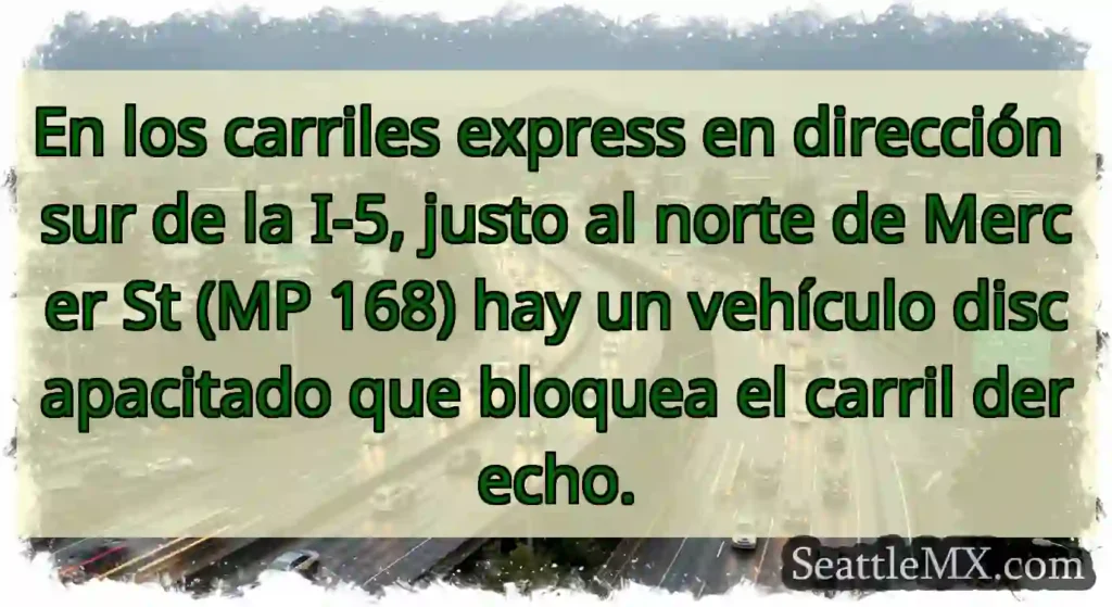 En los carriles express en dirección sur de la