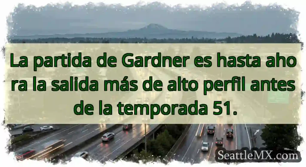 La partida de Gardner es hasta ahora la salida