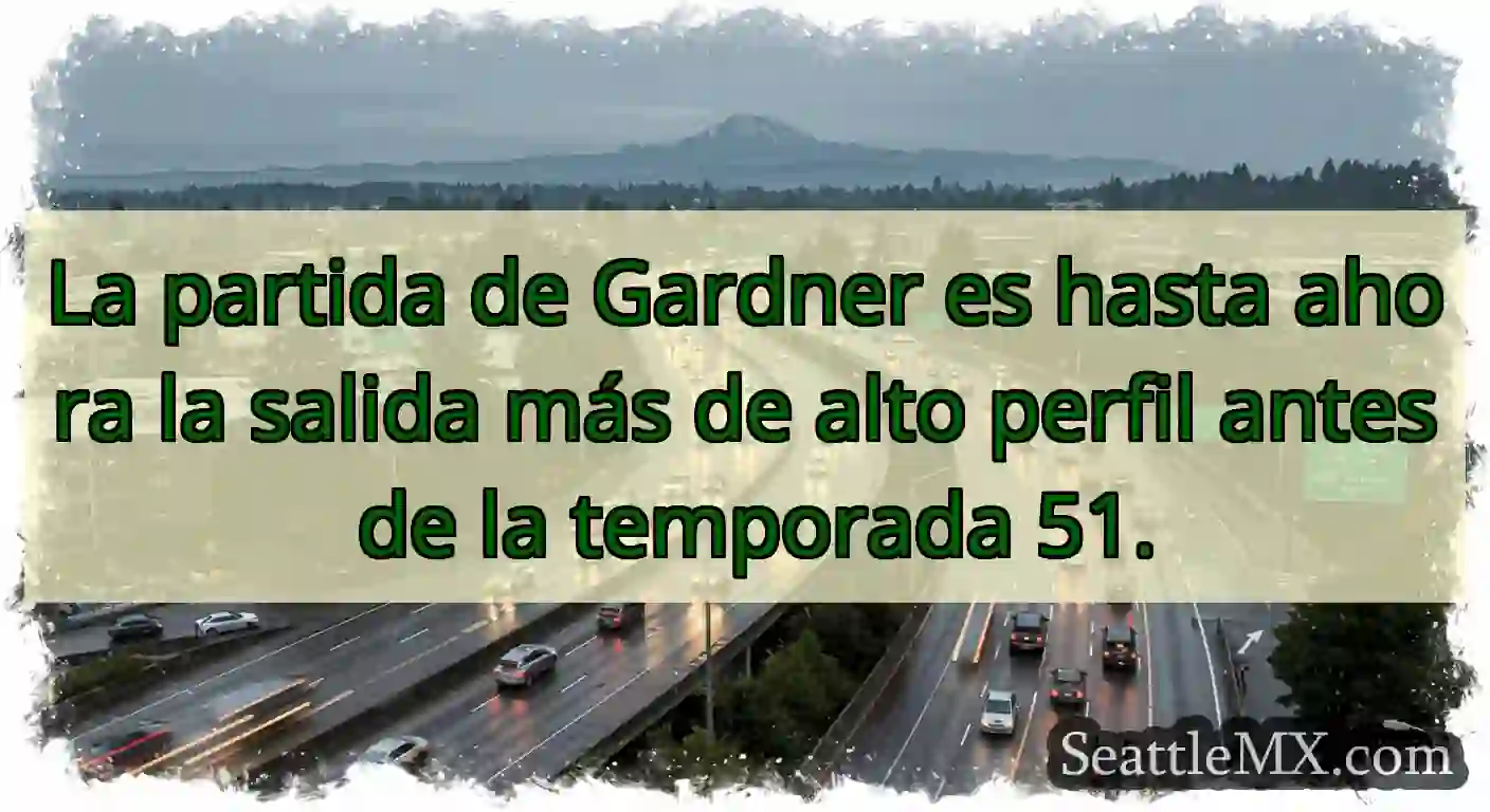 La partida de Gardner es hasta ahora la salida