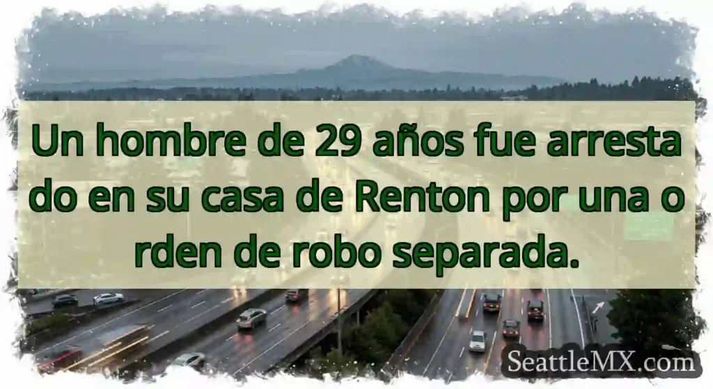 Un hombre de 29 años fue arrestado en su casa de